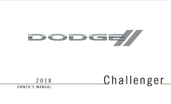 2018 Dodge Challenger Owner's Manual