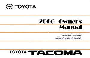 2006 Toyota TACOMA Owner's Manual