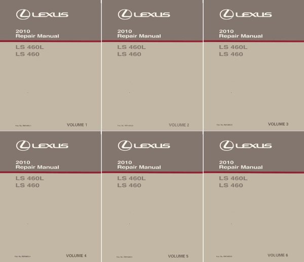 2010 Lexus LS 460 LS 460L Factory Shop Service Manual