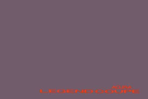 1995 Acura Legend Coupe Owner's Manual
