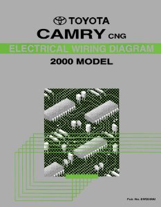 2000 Toyota Camry CNG Wiring Diagrams Manual