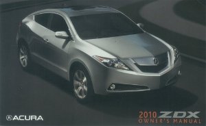 2010 Acura ZDX Owner's Manual