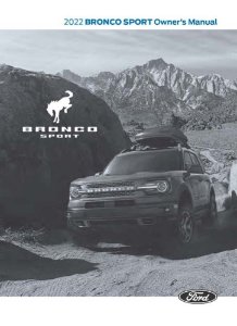 2022 Ford Bronco Sport Owner's Manual