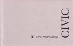 1996 Honda Civic Coupe Owner's Manual