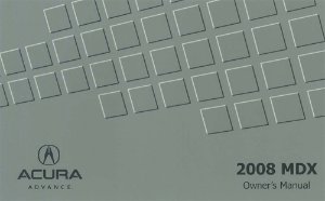 2008 Acura MDX Owner's Manual