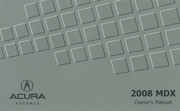 2008 Acura MDX Owner's Manual