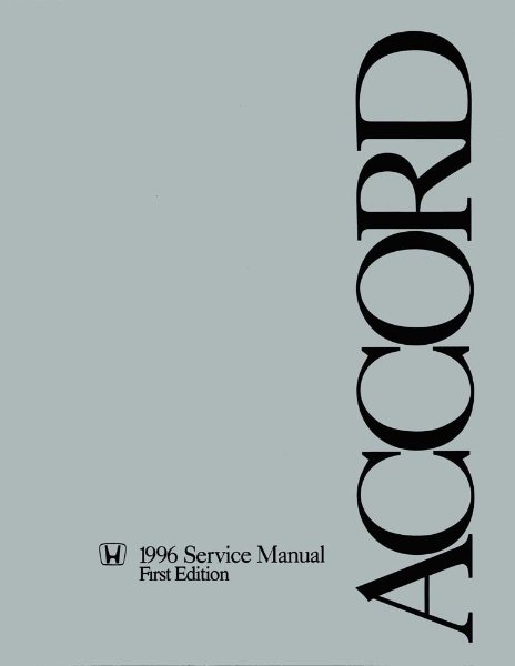 1996 Honda Accord Factory Shop Service Manual