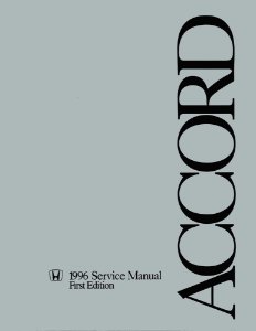 1996 Honda Accord Factory Shop Service Manual