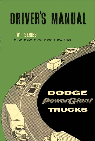 1961 Dodge D & P Series Truck Owner's Manual