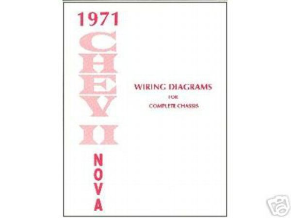 1971 Chevrolet Chevy II, Nova Wiring Diagrams Manual