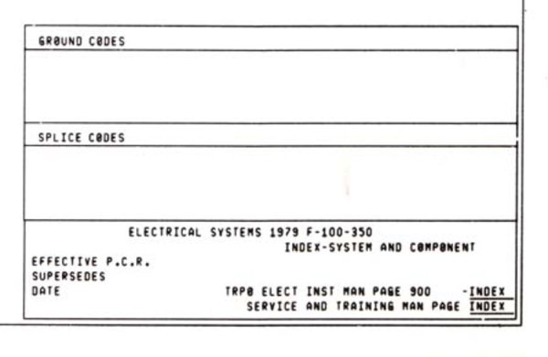 1979 Ford F-100, F-250, F-350 Truck Wiring Diagrams Manual
