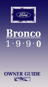 1990 Ford Bronco Owner's Manual