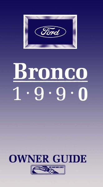 1990 Ford Bronco Owner's Manual