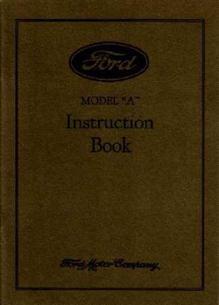 1928 Ford A Owner's Manual