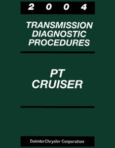 2004 Chrysler PT Cruiser Factory Shop Service Manual