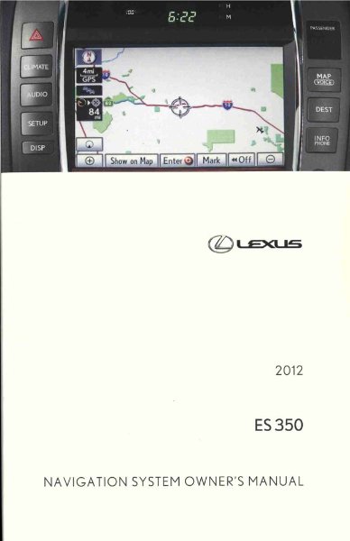 2012 Lexus ES 350 Owner's Manual
