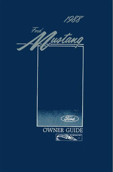 1988 Ford Mustang Owner's Manual