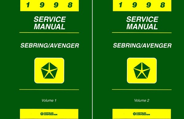 1998 Chrysler Sebring, Avenger Factory Shop Service Manual
