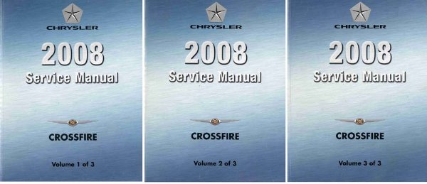 2008 Chrysler Crossfire Factory Shop Service Manual