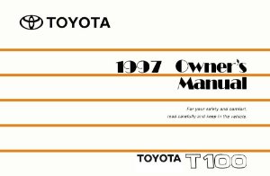1997 Toyota T100 Owner's Manual