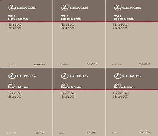 2011 Lexus IS 350C IS 250C Factory Shop Service Manual
