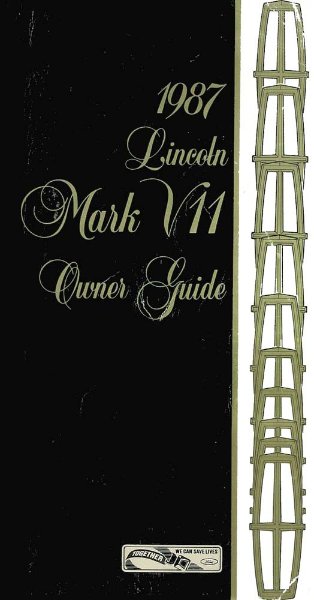 1987 Lincoln Mark VII Owner's Manual