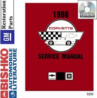 1988 CHEVROLET CORVETTE Body, Chassis & Electrical Service Manual sample image