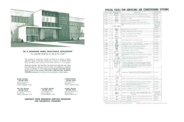 1962 Chrysler DODGE, PLYMOUTH - AIR CONDITIONING Factory Shop Service Manual