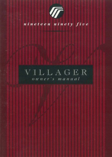 1995 Mercury Villager Owner's Manual