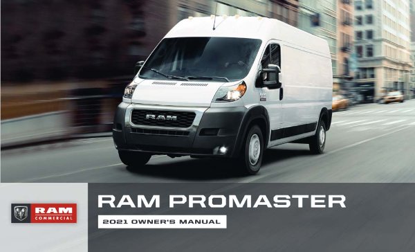 2021 Dodge Promaster Owner's Manual