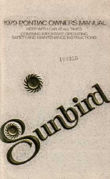 1979 Pontiac Sunbird Owner's Manual