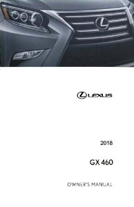 2018 Lexus GX 460 Owner's Manual