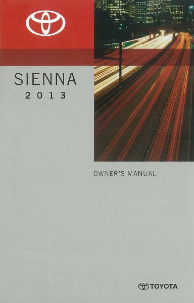 2013 Toyota Sienna Owner's Manual