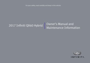 2017 Infiniti QX60 Hybrid Owner's Manual