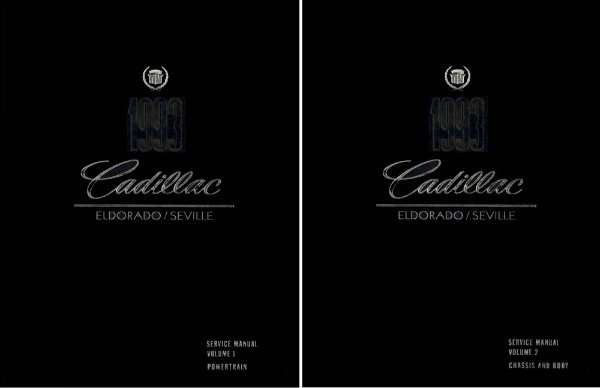 1993 Cadillac Eldorado, Seville Factory Shop Service Manual
