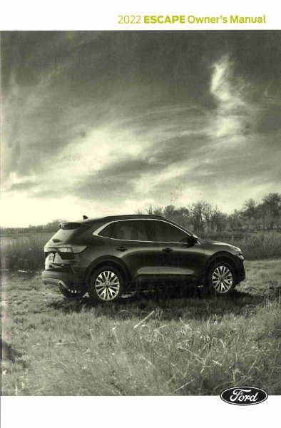 2022 Ford Escape Owner's Manual
