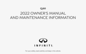 2022 Infiniti Q60 Coupe Owner's Manual