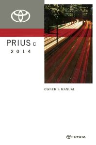 2014 Toyota PRIUS C Owner's Manual