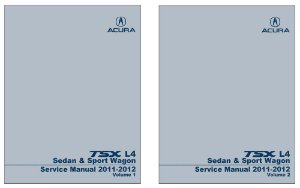 2011–2012 Acura TSX L4 - SEDAN & SPORT WAGON Factory Shop Service Manual