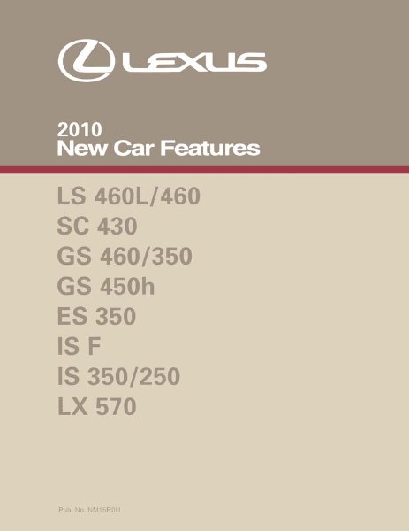 2010 Lexus Factory Shop Service Manual
