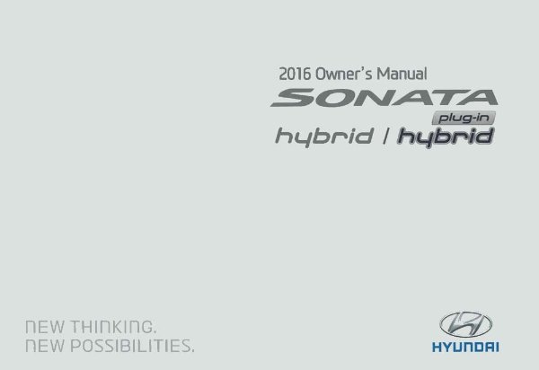 2016 Hyundai Sonata Owner's Manual