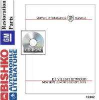1989 Cadillac Deville, Fleetwood Factory Shop Service Manual sample image