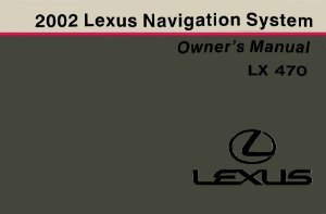 2002 Lexus LX 470 Owner's Manual