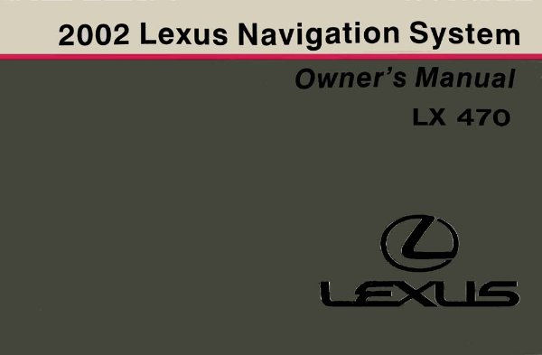 2002 Lexus LX 470 Owner's Manual