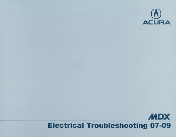 2007–2009 Acura MDX Factory Shop Service Manual