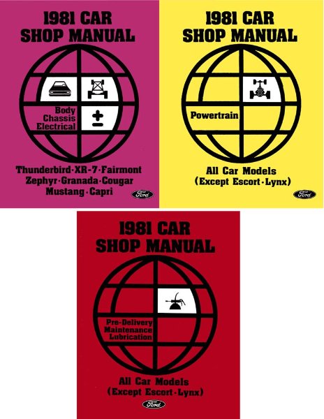 1981 Ford Thunderbird, Fairmont, Zephyr, Granada, Mustang, Capri, XR-7