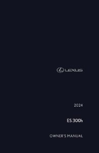 2024 Lexus ES 300h Owner's Manual