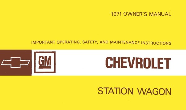 1971 Chevrolet Station Wagon Owner's Manual