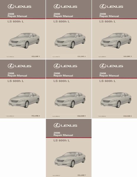 2008 Lexus LS 600h L Factory Shop Service Manual
