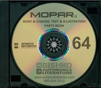 1964 MOPAR (CHRYSLER, PLYMOUTH & DODGE) Body & Chassis, Text & Illustration Part Book sample image